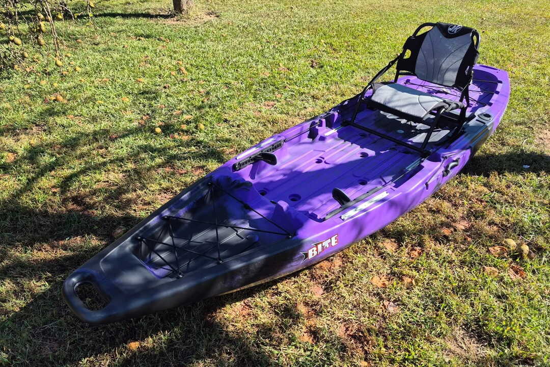 The Jackson Bite Angler has become a favorite fishing kayak that works well on shallow water creeks